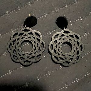 wooden boutique style earrings